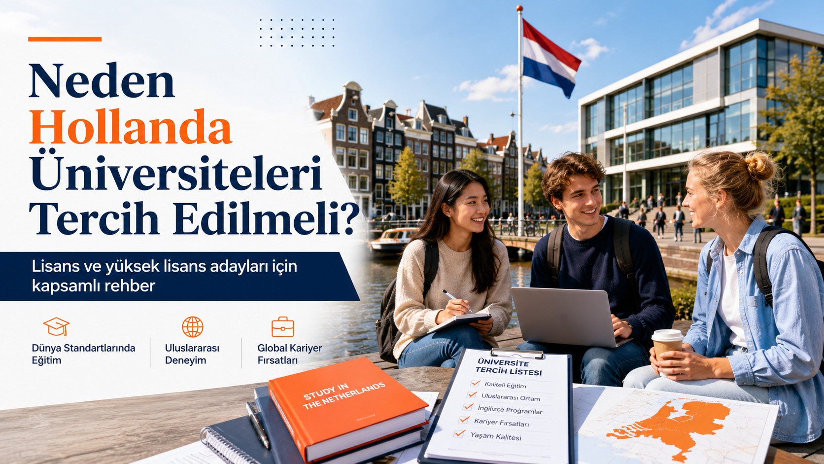 Neden Hollanda Üniversiteleri Tercih Edilmeli? Lisans ve Yüksek Lisans Adayları İçin Kapsamlı Rehber