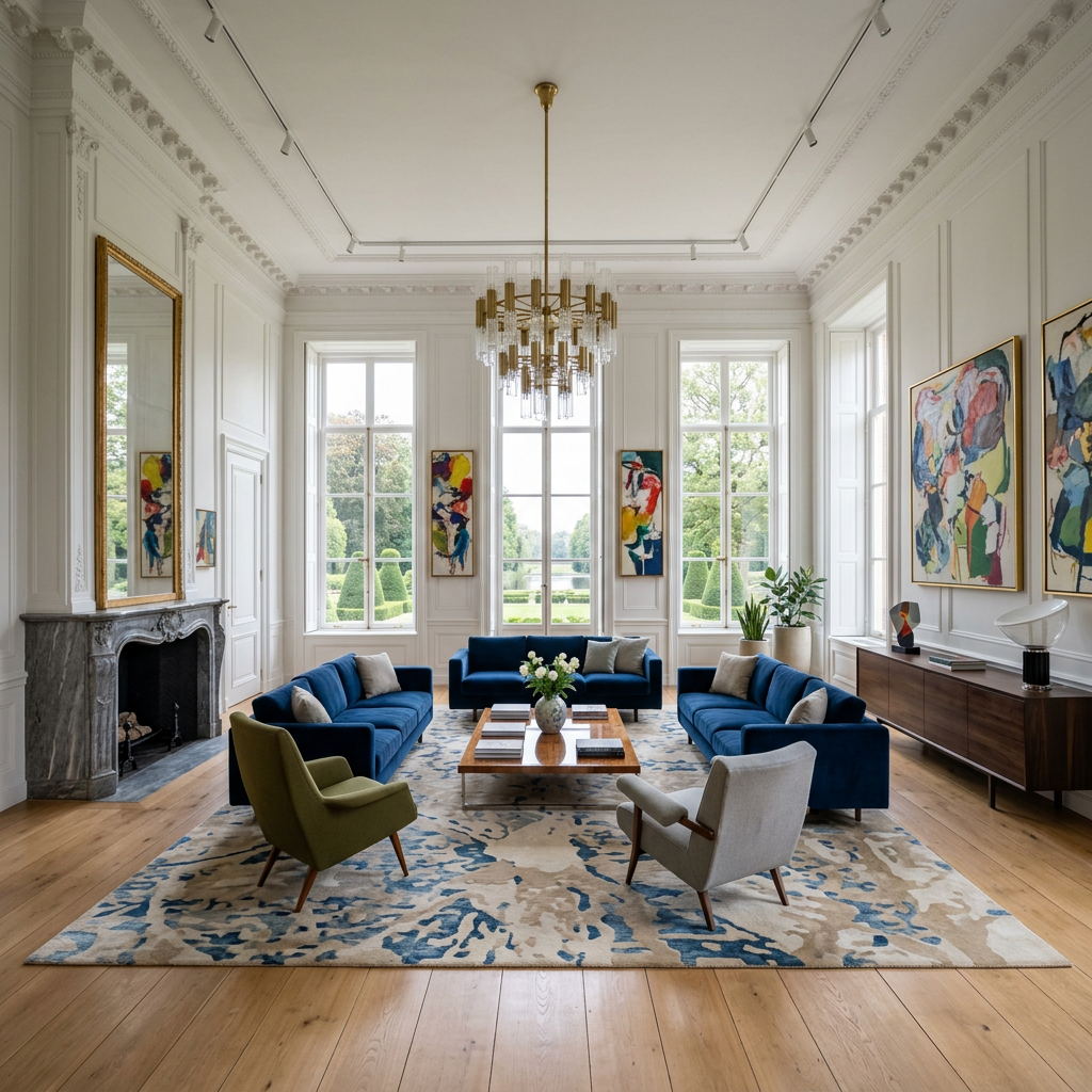Dutch palace salon restored and modernised
